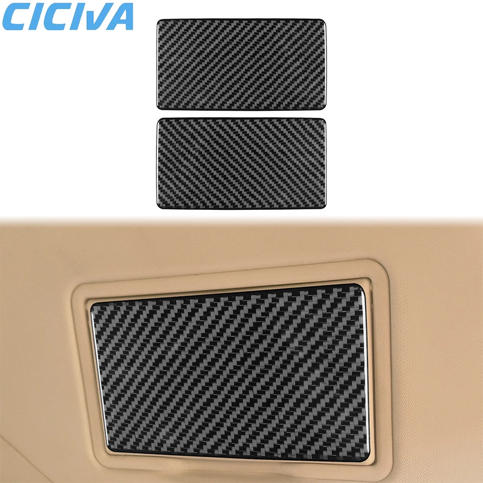 For Ford Focus 2012-2018 Carbon Fiber Makeup mirror cover Inner Trim Car interior Accessories Stickers