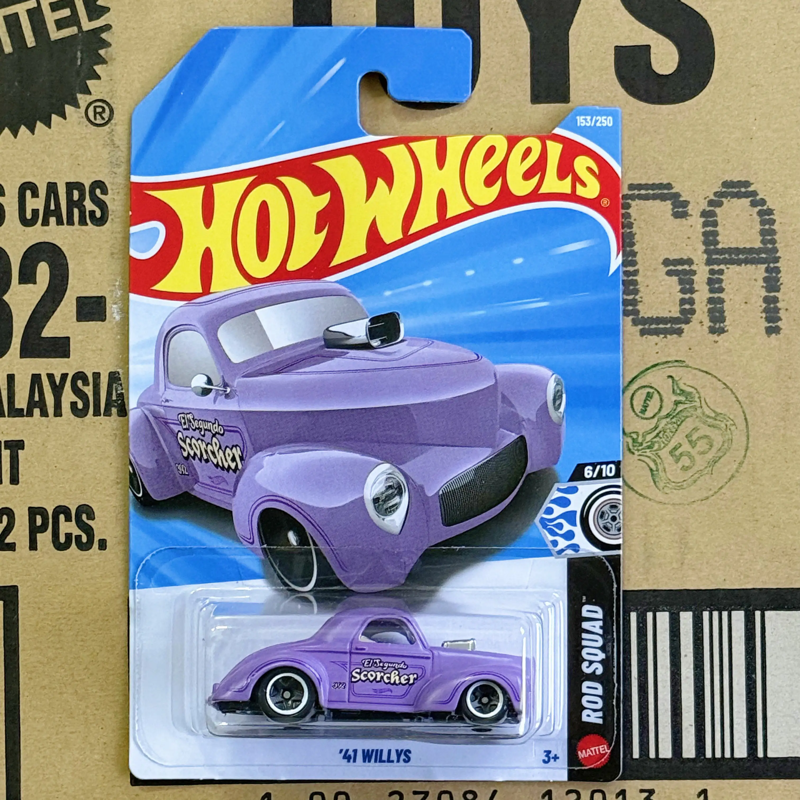 Hot Wheels Cars Toys for Collectors 153 2026G Matcrbox41 WILLYS Purple Holiday Gifts 