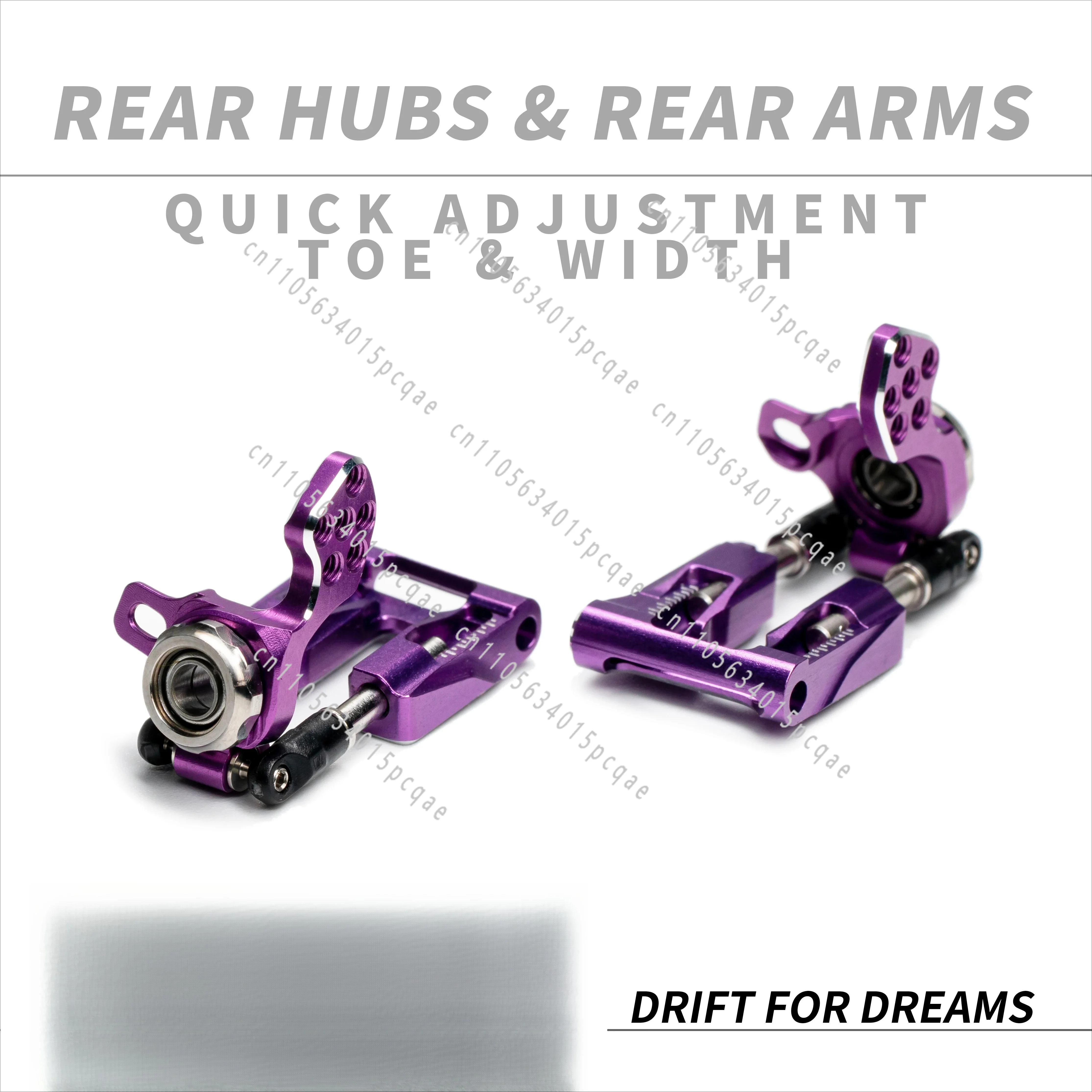 AE24X-op Upgrade, Metal Rear Swing Arm + Metal Rear Wheel Cup, Drift Mosquito Car 1/24RC