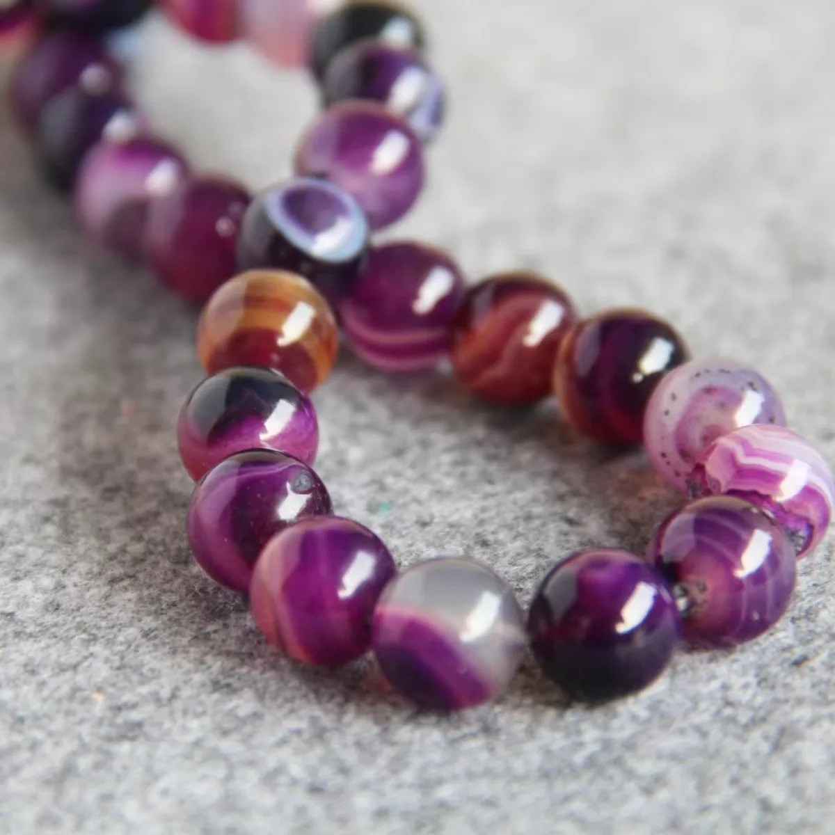 

For Necklace Bracelet 12mm Multicolor Purple Beads Round DIY Semi Finished Stone Ball Gift Loose Carnelian 15inch Jewelry Making