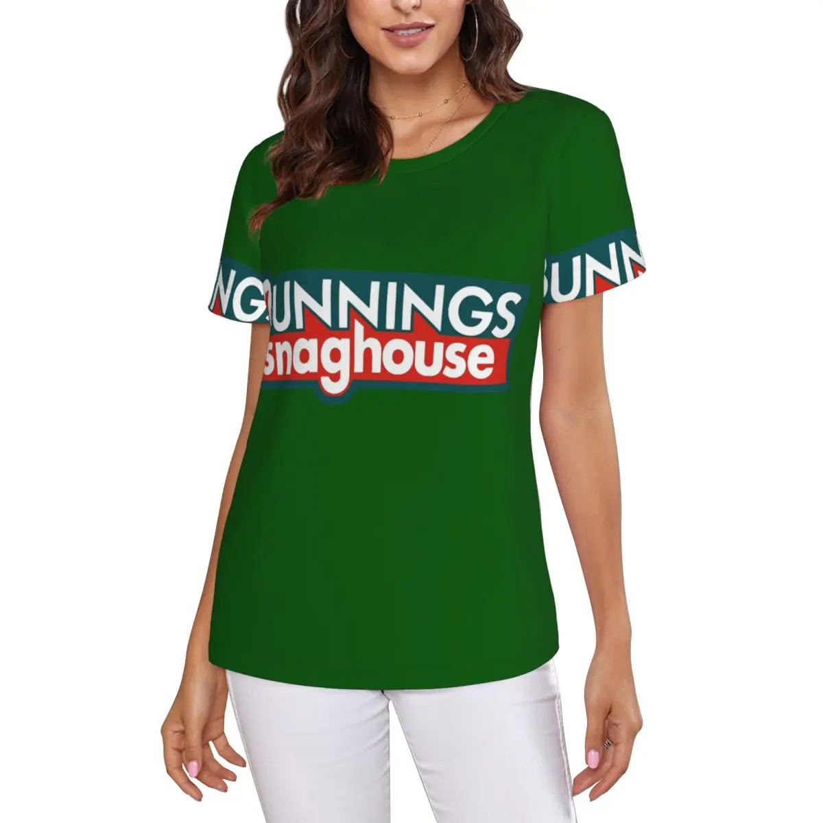 Bunnings Snaghouse 1 T-Shirt Women Short Sleeve T Shirts Crew Neck Clothes Cotton Summer Tees Streetwear