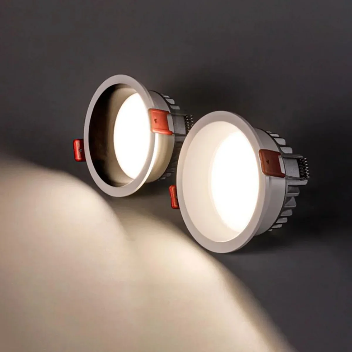 

Recessed Anti-glare Round Ceiling Panel lights Dimmable LED Downlights Floodlight Store Home Living Room Bedroom Indoor Lighting