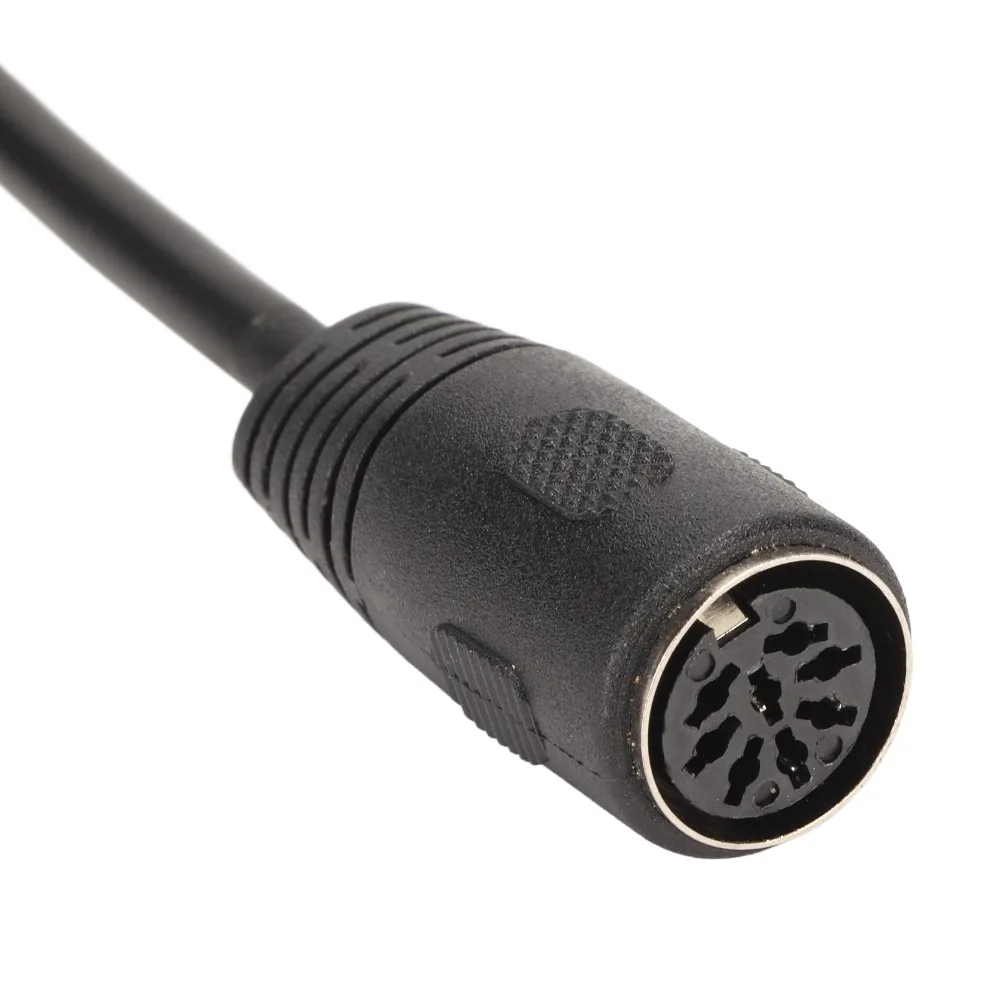 Durable 3 Meters / 9.8ft Big DIN Adapter Cable Plug-and-Play 8 Pin Male to Female Speaker Extension Cord Speaker System