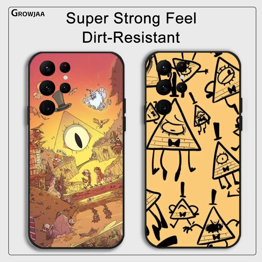 G-Gravity Falls Cartoon Phone Case For Samsung Galaxy S25 S24 S22 S23 Ultra S21 S20 Plus 5G Protective Silicone Funda