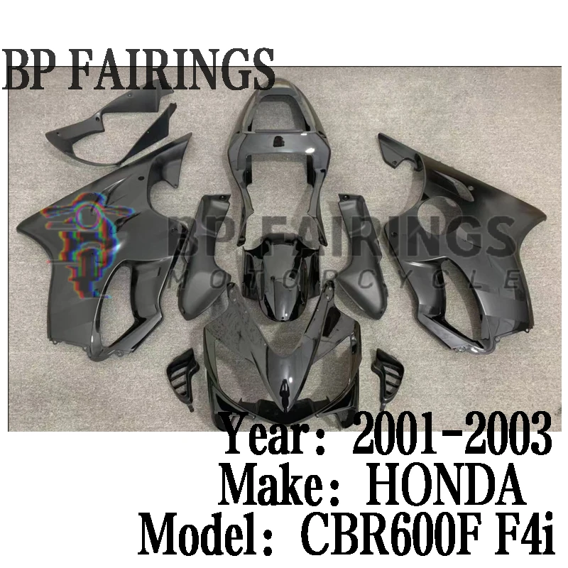 Motorcycle Fairings For HOND CBR600F 2001-2003 ABS Plastic Fairings Bodywork Body Kit CBR600F CBR 600F F4I Black 2001 2002 2003