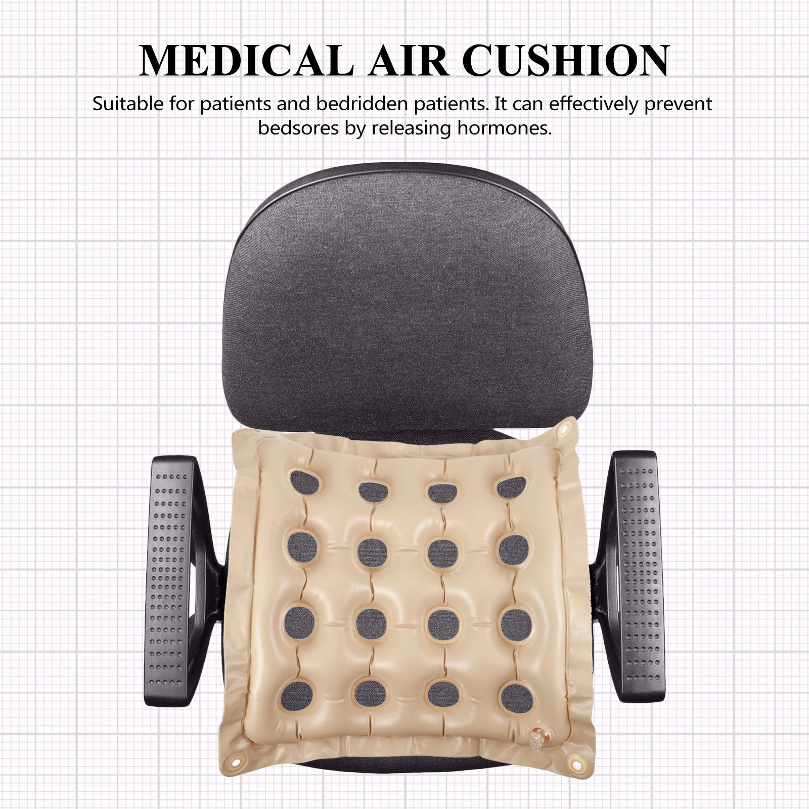 

Inflatable Seat Cushion Air Inflatable Hollow Chair Pad for Hemorrhoids Pregnancy Coccyx Discomfort Tailbone Bedsores Wheelchair