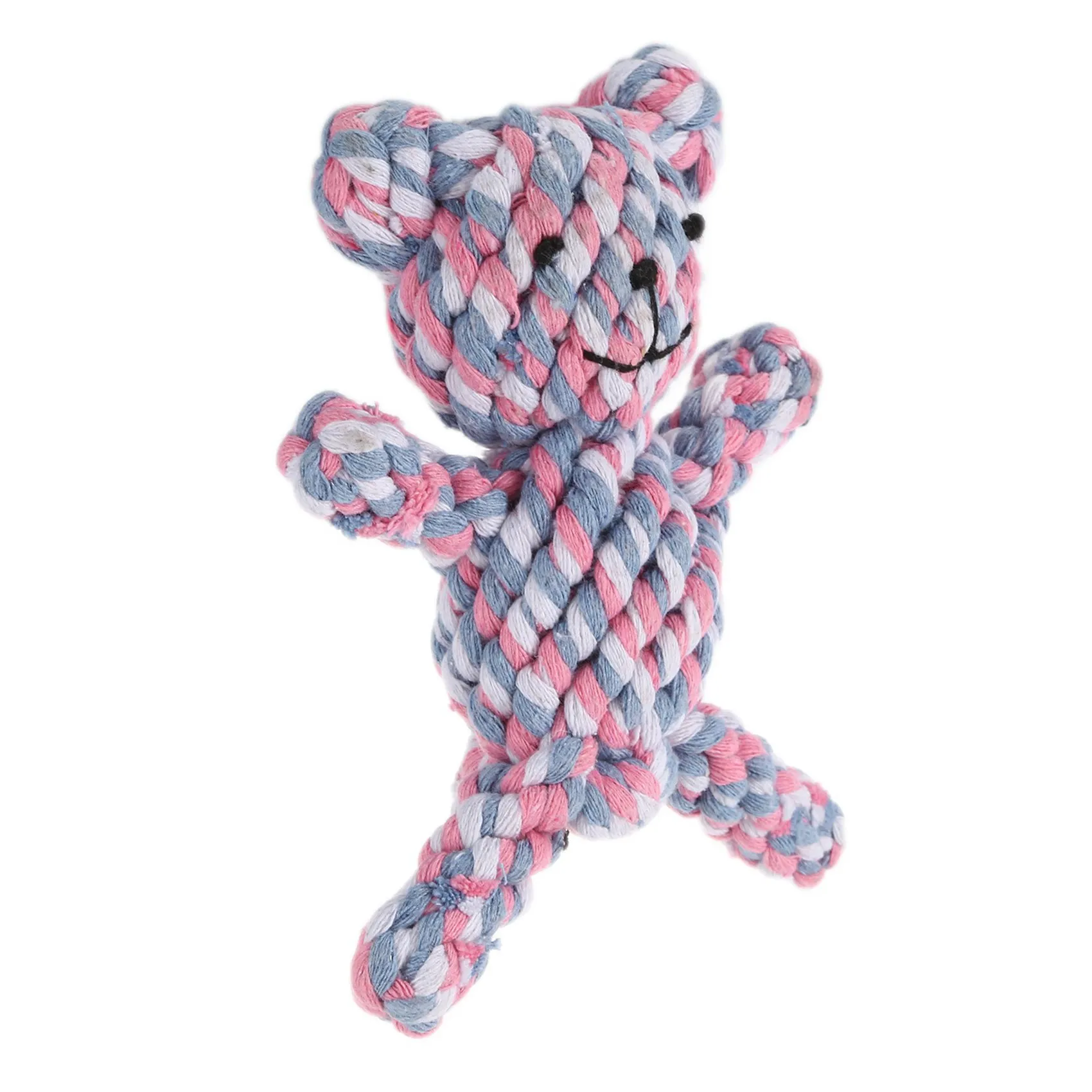 AB33-2X شعبية مضغ عقدة الدب صعبة قوية جرو الكلب الحيوانات الأليفة الساحبة الحرب اللعب القطن حبل