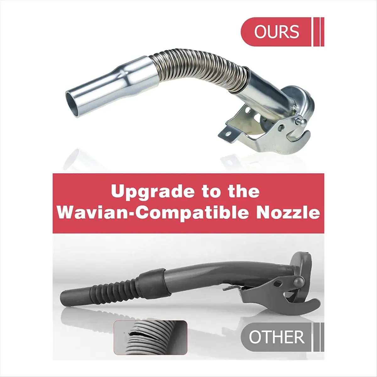 A013 Rust Proof , Stainless Steel Car Pipe, Anti Static Spout with Mesh Filter, Secure, , Water Transfer