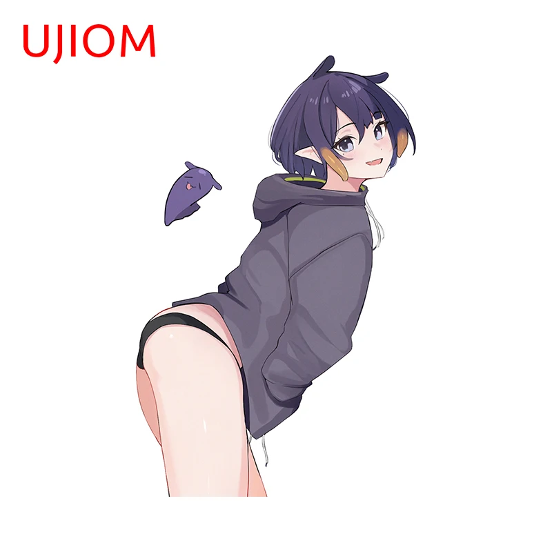 UJIOM 13cm X 8.2cm Anime Girl Ninomae Slap Ass 3D Cartoon Wall Stickers Vestibule Decal Interesting Bedroom Decor Chambre