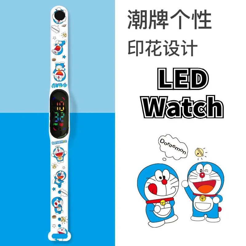 Disney Winnie the Pooh children's watches cartoon Buzz Lightyear Stitch LED touch waterproof electronic kids watch birthday gift