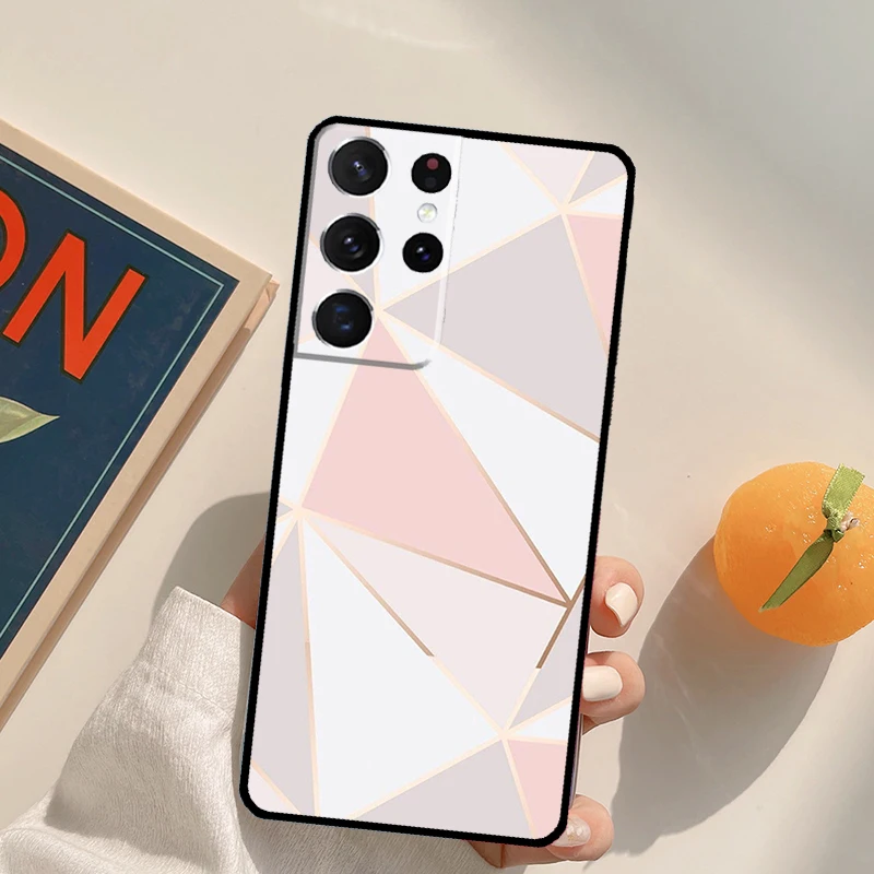 الحب ارتفع الذهب نمط قضية الهاتف لسامسونج غالاكسي S25 الترا S20 S21 S22 S23 S24 زائد S9 S10 S24 FE الغطاء الخلفي