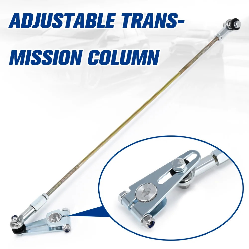 ⁣⁣⁣⁣Adjustable Transmisson Column Shift Linkage Kit for TH200 TH350 TH400 TH700R4 4L60 4L60E 4L80E Billet Aluminum