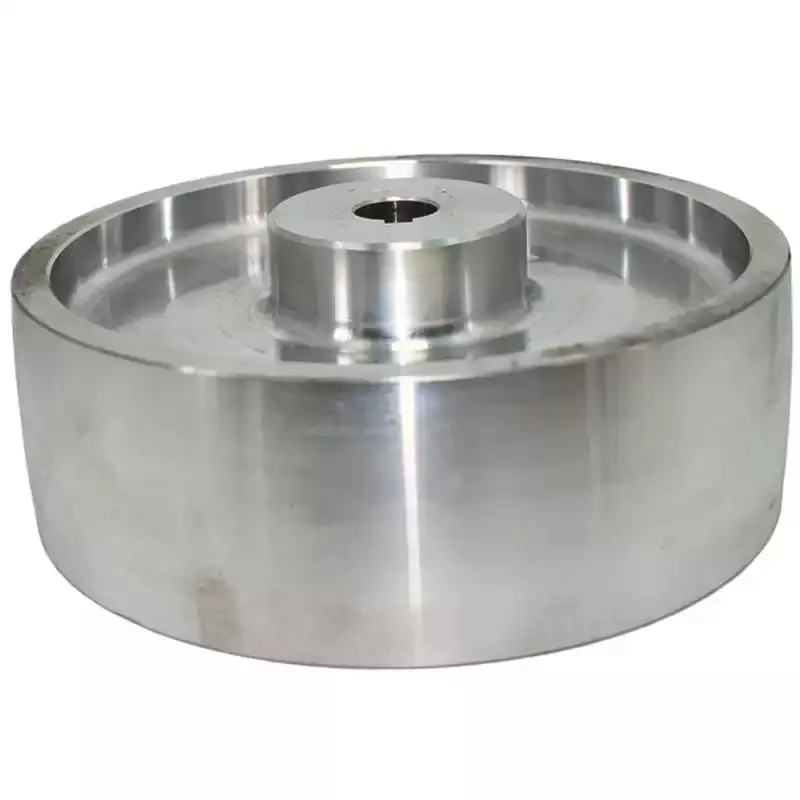 Belt  Motor Wheel, All-aluminum Wheel 180 * 60 * 19 + Keyway, Automatic Polishing Machine Aluminum Core Rubber Aluminum Wheel