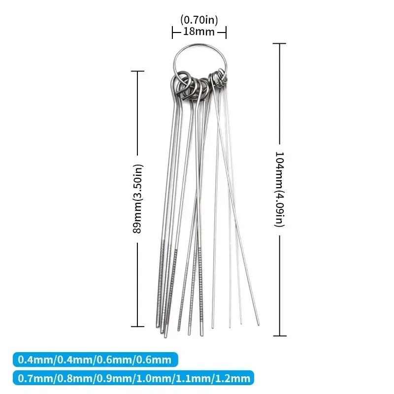 Stainless Steel Needle Shower Head Cleaning Brush Set, Suitable for Multi Size Shower Heads,bathroom Accessory Cleaning Tools view 3