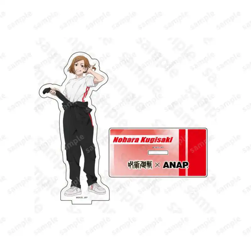 Jujutsu Kaisen الاكريليك الشكل الوقوف الأبيض T بذلة أنيمي الأجهزة الطرفية عالية الجودة عرض سطح المكتب الحلي مروحة هدية فتاة لعبة