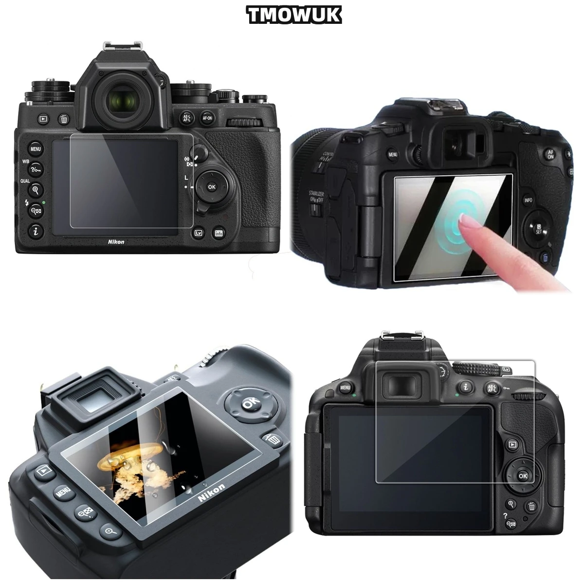 

For Nikon D5300 D54 D5500 D5300 D5600, Ultra-Clear 9H Tempered Glass Shield
