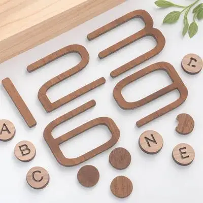 1Set Clock Numerals DIY Kit Sturdy Wooden Replacement Digital Numbers for Wall Clock Making Repair Accessories - view 6