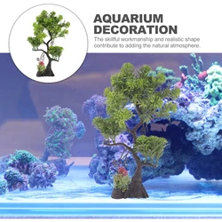 Pcs Aquarium Artificial Tree Fish Tank Decoration Plastic Fish Tank Landscaping nament Pet Products Aquatic Accessories