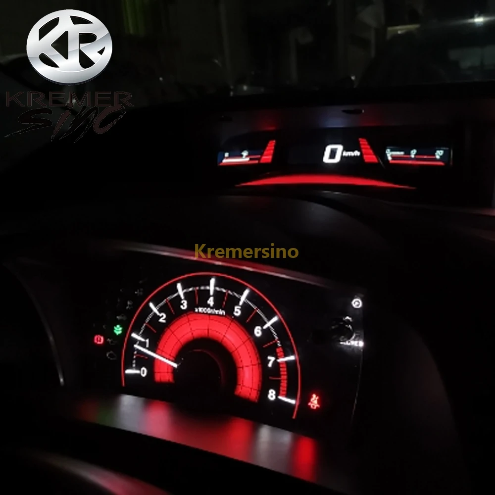 Dashboard Sticker Instrument Panel Trim Sticker For HONDA CIVIC TYPER FD2 CLUSTER OVERLAY