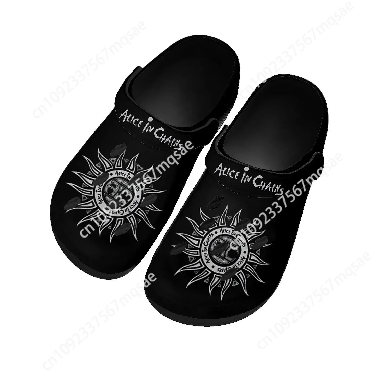 Alice In Chains Metal Rock Band Pop Home Clogs Custom Water Shoes Mens Womens Teenager Shoes Clog Breathable Beach Hole Slippers