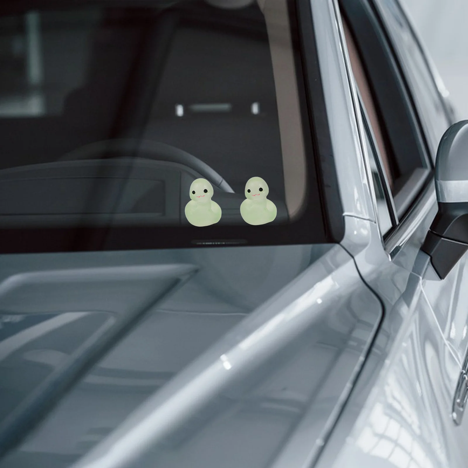 

10 Pcs Car Decorations Glow in The Dark Snake Figurines Light Green Chinese Zodiac