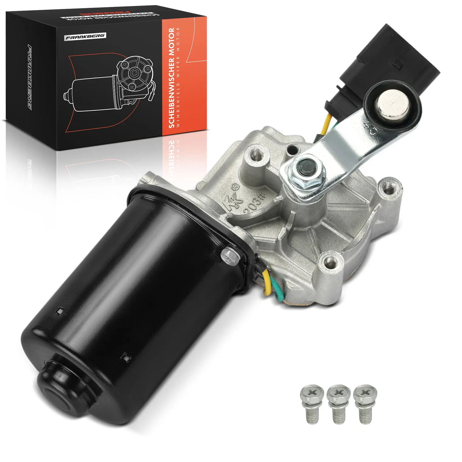 Frankberg 1x ruitenwissermotor Schijf ruitenwissermotor voorzijde voor Volvo Polo AE1 AW1 BZ1 2G1955023B 443122451019 2G1955023C 064351128010