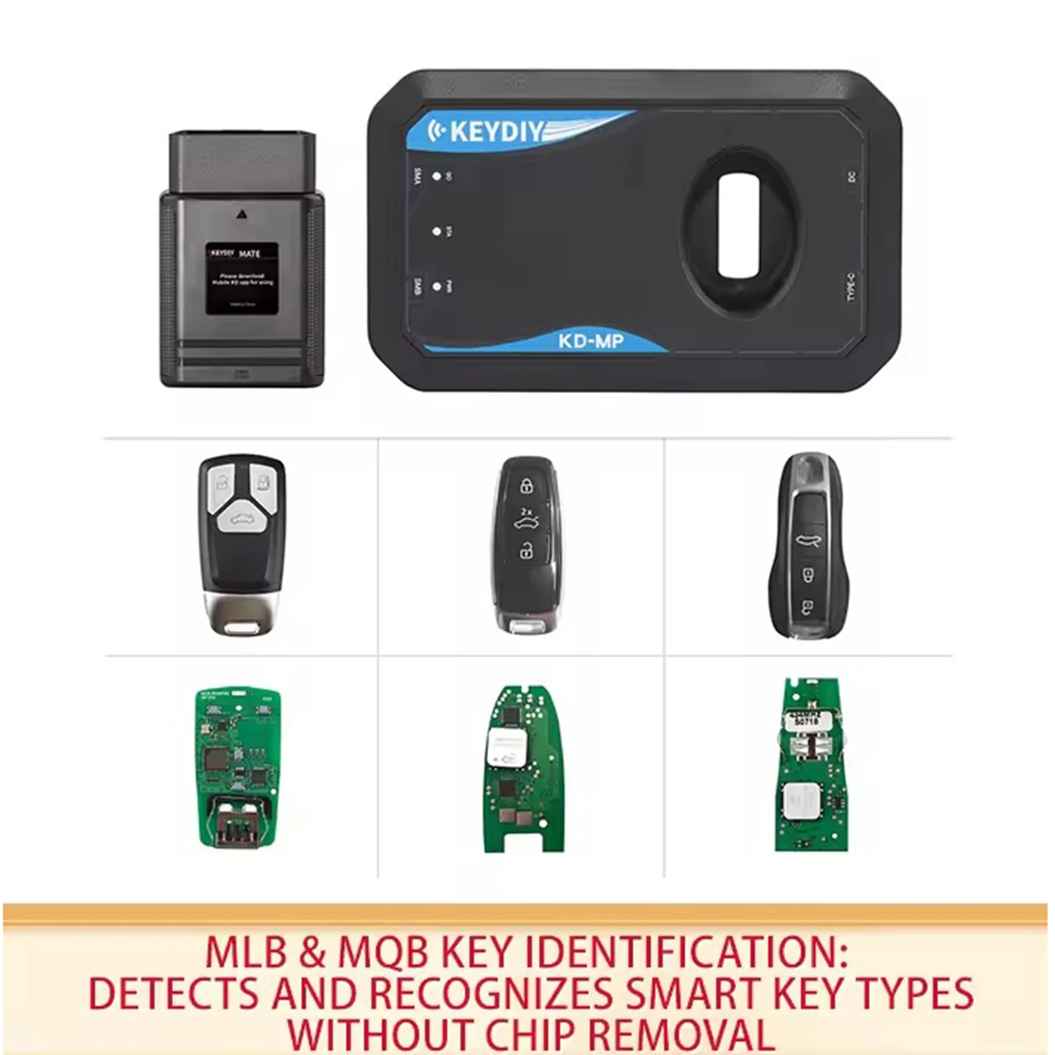 Picture 3: KEYDIY KD-MP Tool KD MP Five-in-One Program Kit with MLB08/19/26 Keys and KD-MATE For MLB MQB systems