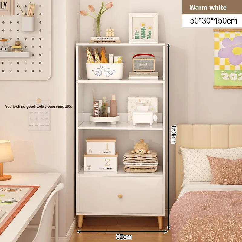 

Прочная книжная полка-стеллаж для спальни, прикроватная тумбочка, вместительный интегрированный книжный шкаф, прочный и долговечный.