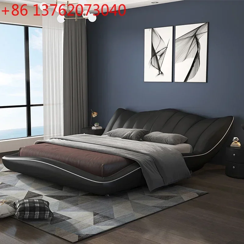 

Sun Black Design Double Bed Luxury Simple Beige Modern Small Double Beds White Skincare Lazy Japanese Muebles Trendy Furniture