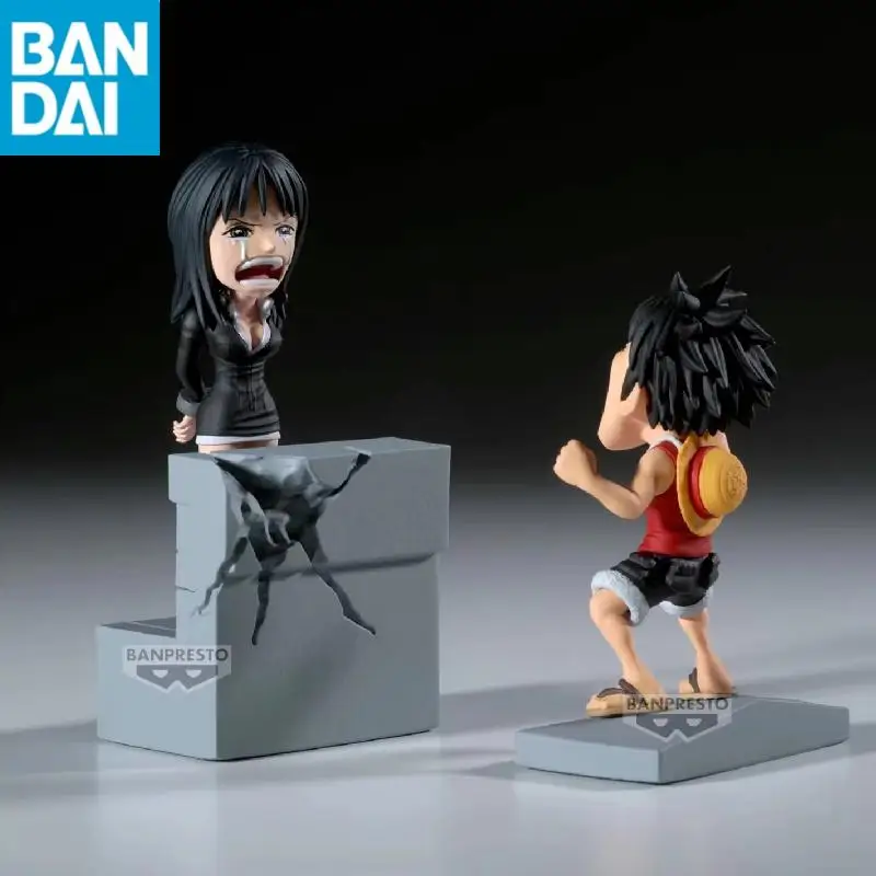 Original BANDAI Banpresto WCF Vol.17 ONE PIECE Nico Robin Luffy Enies Lobby PVC Action Figure Toy