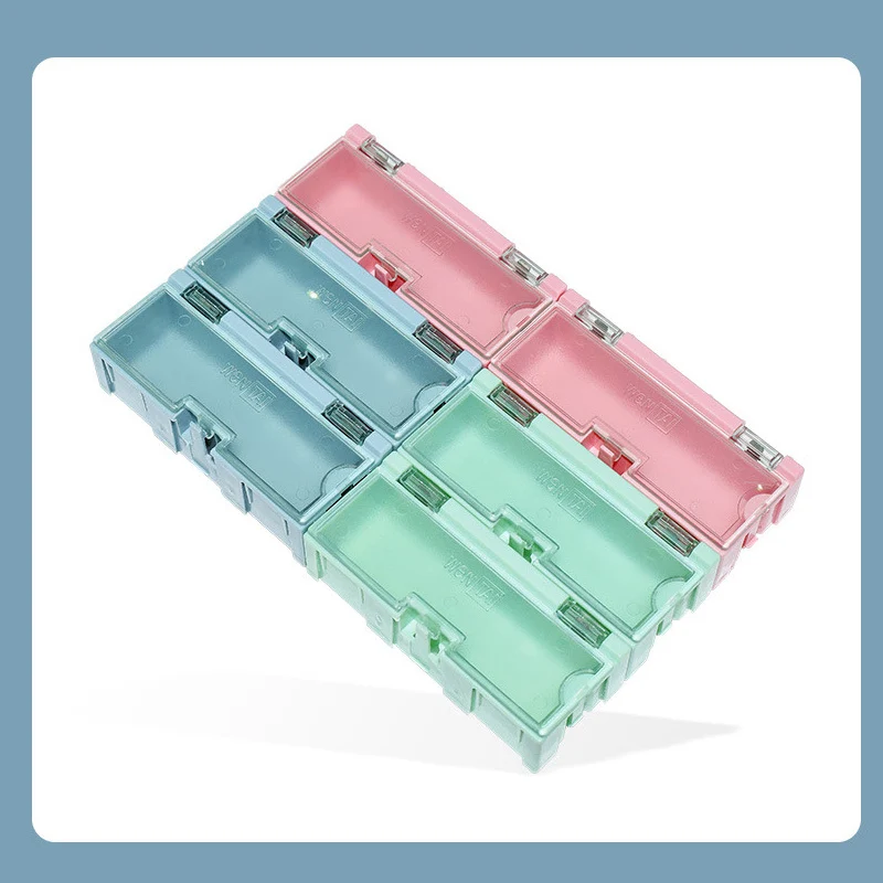 Interlocking component Containe, SMT component chip capacitor  resistor screw sample electronic component storage component box