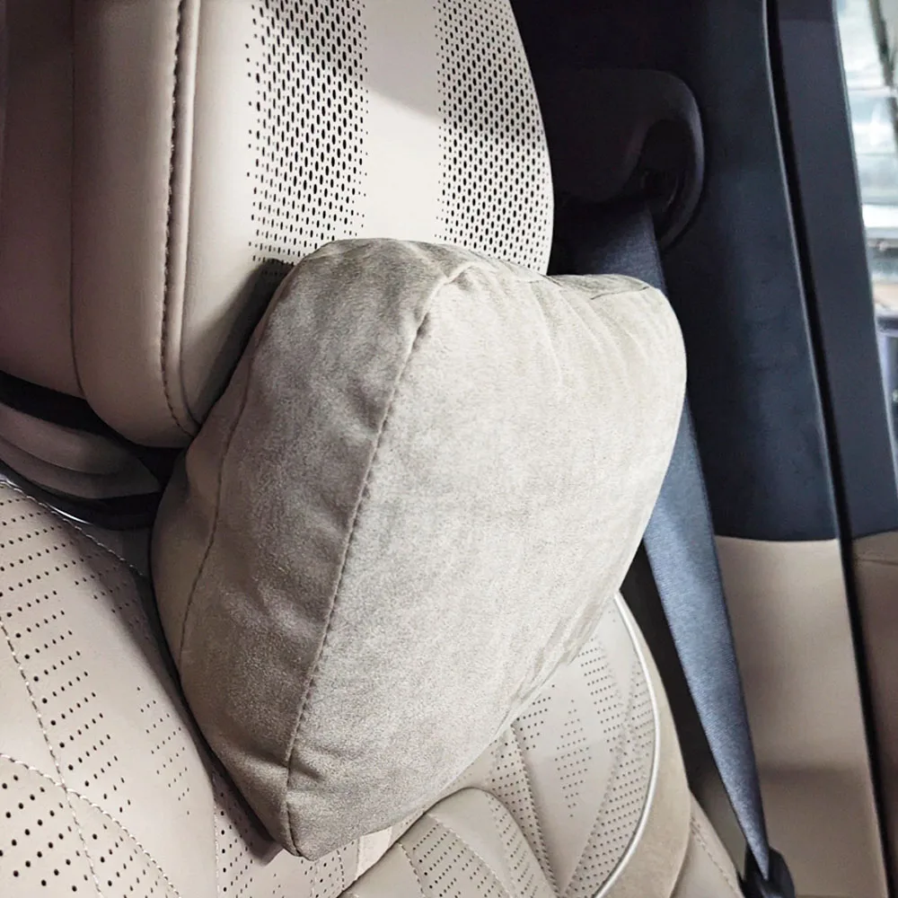 Suede Car Neck Pillow Custom For Zeekr 8X 2026-2027 2 In 1 Headrest & Lumbar Support Cushion Original Car Color Design