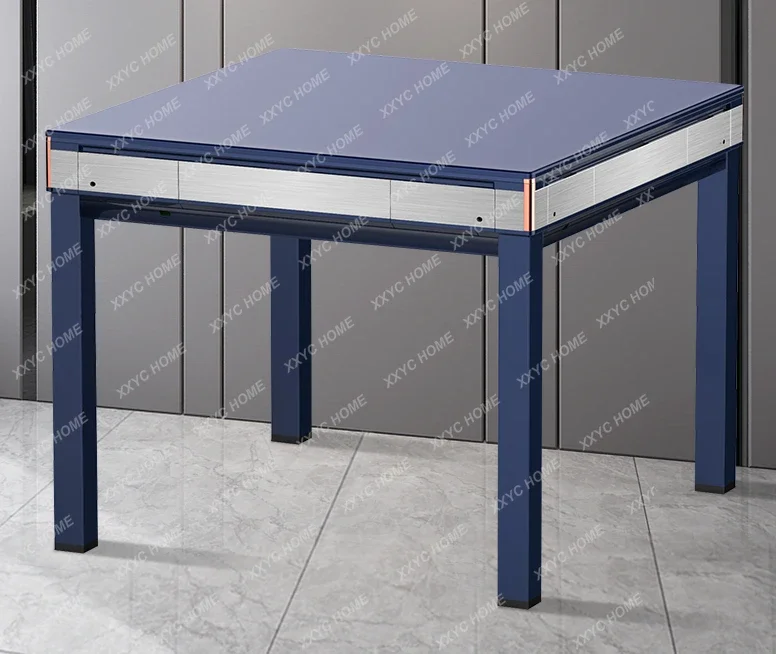 Mahjong Machine Automatic New Homehold Mute Dining Table Double-Use Electric Four-Mouth Machine Hemp Roller Coaster