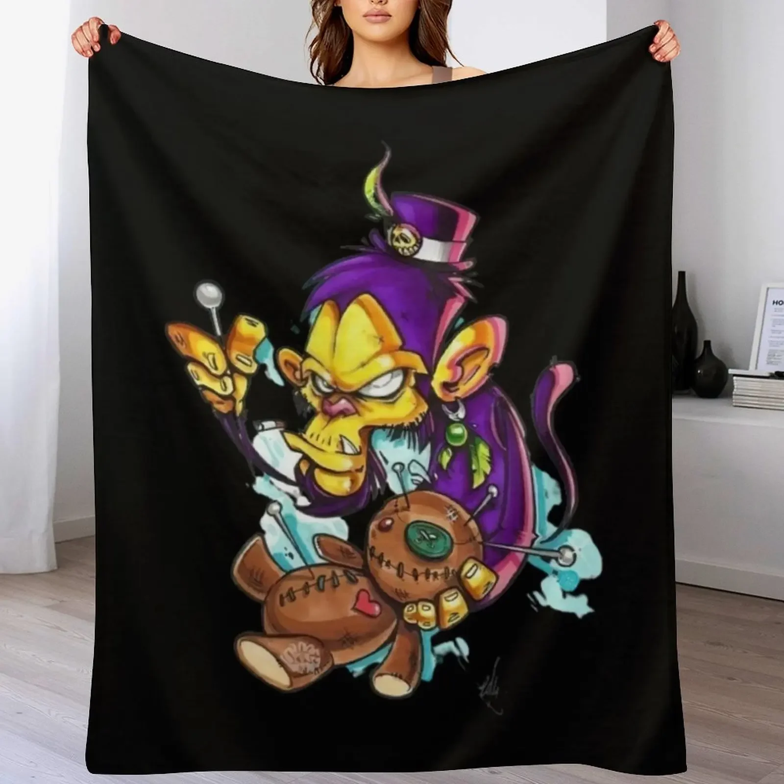 

shaka ponk Throw Blanket Multi-Purpose Furry christmas decoration Winter beds Blankets