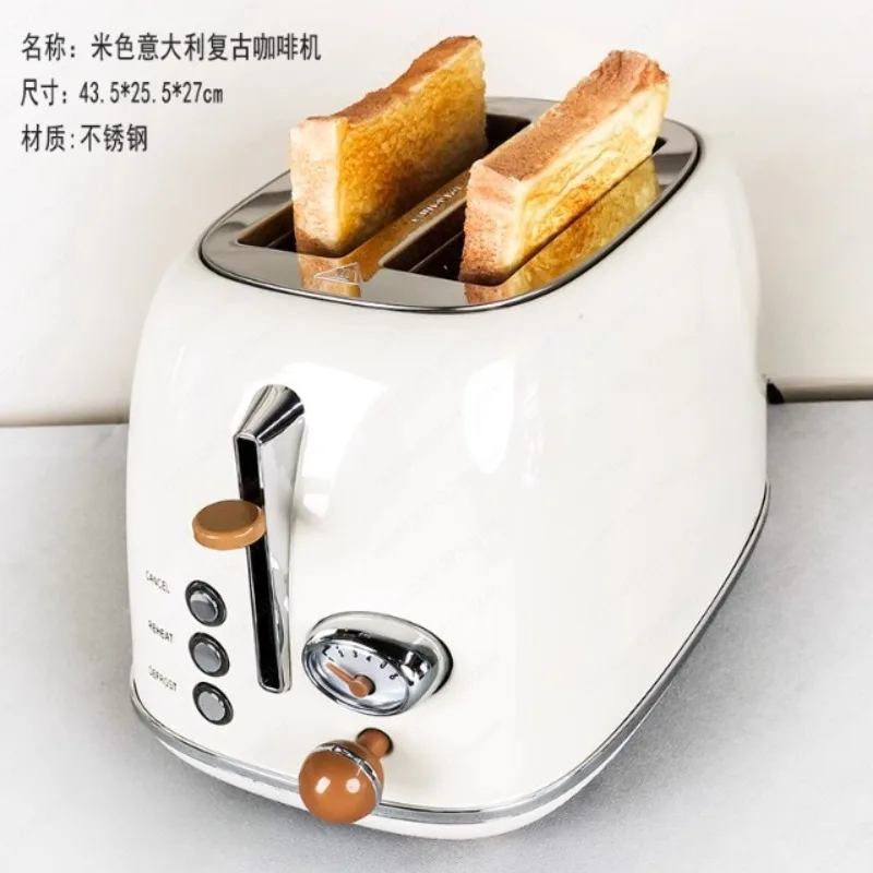 Tostadora vintage de dos piezas con grill, utensilios de cocina, tostadora inteligente