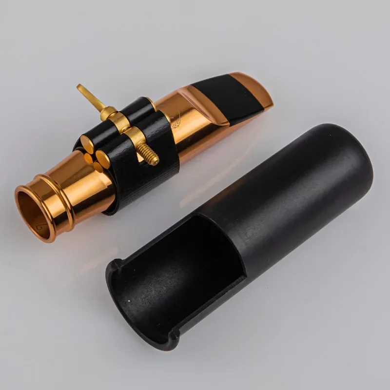 

High Quality Professional Tenor Soprano Alto Saxophone Metal Mouthpiece Gold and Sliver Plated Pieces Accessories Size 56789