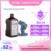 ELEGOO 3D Printer Resin 2kg 405nm UV Curing ABS-like Resin for LCD 3D Printing,High Precision,Low Odor,Grey 2000g