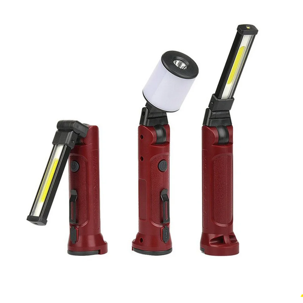 

USB-перезаряжаемый складной рабочий фонарь с высокой светоотдачей и регулируемым углом наклона для ремонта автомобилей, кемпинга, многофункциональный NA189S