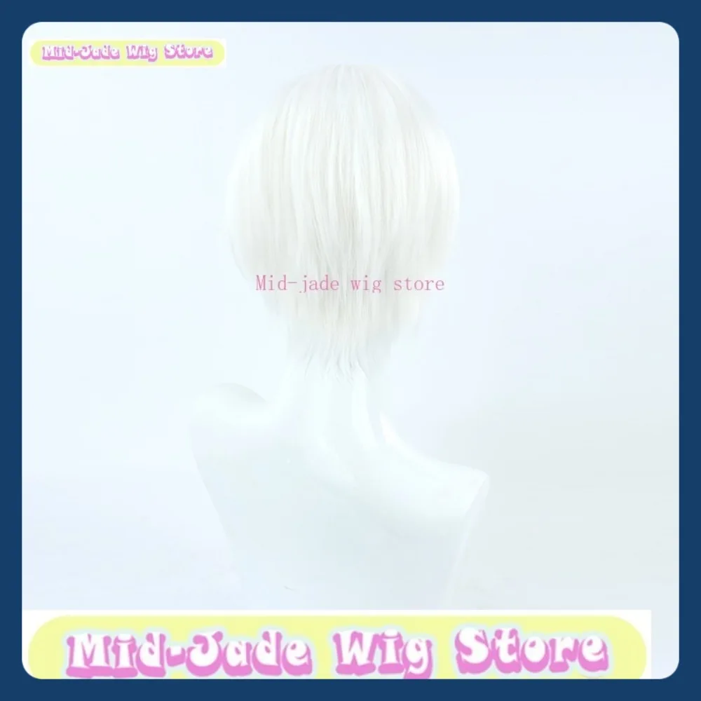 Parrucca Mid-jade Celle del negozio al lavoro Parrucca cosplay placcatura Gioco anime Giochi di ruolo Capelli sintetici Costumi per feste di Halloween Puntelli