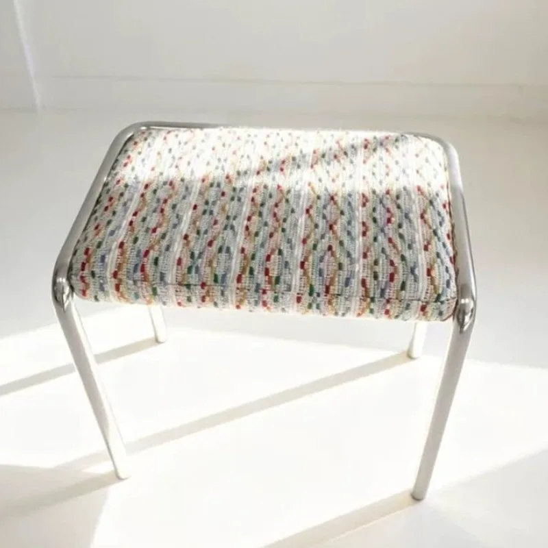 Nordic Style Bauhaus Stool Simple Makeup Stool for Home Bedroom Small Apartment Upholstered Stool