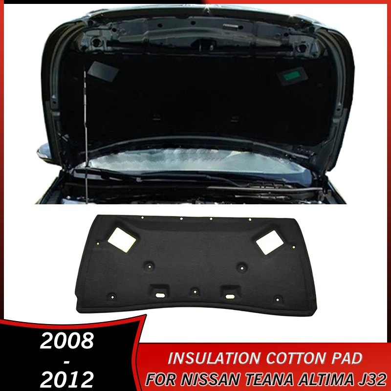 

2008-2012 Soundproof Firewall Insulation Cotton Pad for Nissan Teana Altima J32 2008 2009 2010 2011 2012 Accessories Heat Sound