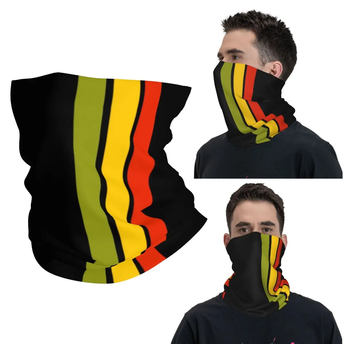 

Бандана в полоску с изображением льва Раста, волшебный шарф с принтом, многофункциональная Балаклава для верховой езды для мужчин, женщин, взрослых, весь сезон