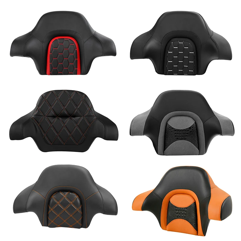 Motorcycle King Pack Passenger Backrest Pad For Harley Touring Road Glide Road King CVO 2014-2022