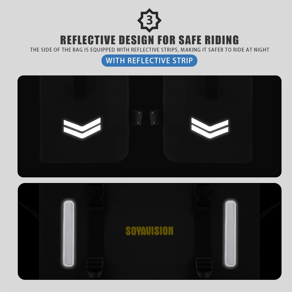 1 paar 60L universele motorfiets zijtas anti-val zadel staart achtertas reisbagage opbergtas