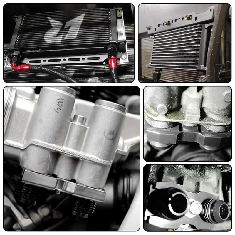 AN10 19-rij oliekoelerset voor BMW E82 135i E36 M3-Euro E46 M3 E90 E92 E93 335i zwart