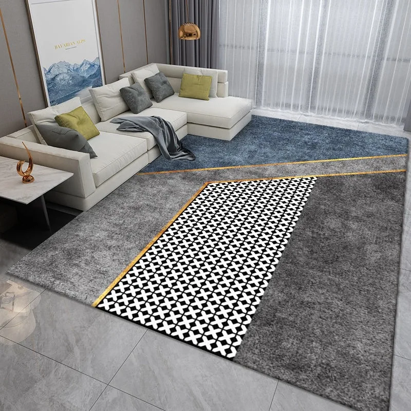 Nordic Geometric Carpet for Living Room Modern Luxury Decor Sofa Table Large Area Rugs Bathroom Mat Alfombra Para Cocina Tapis