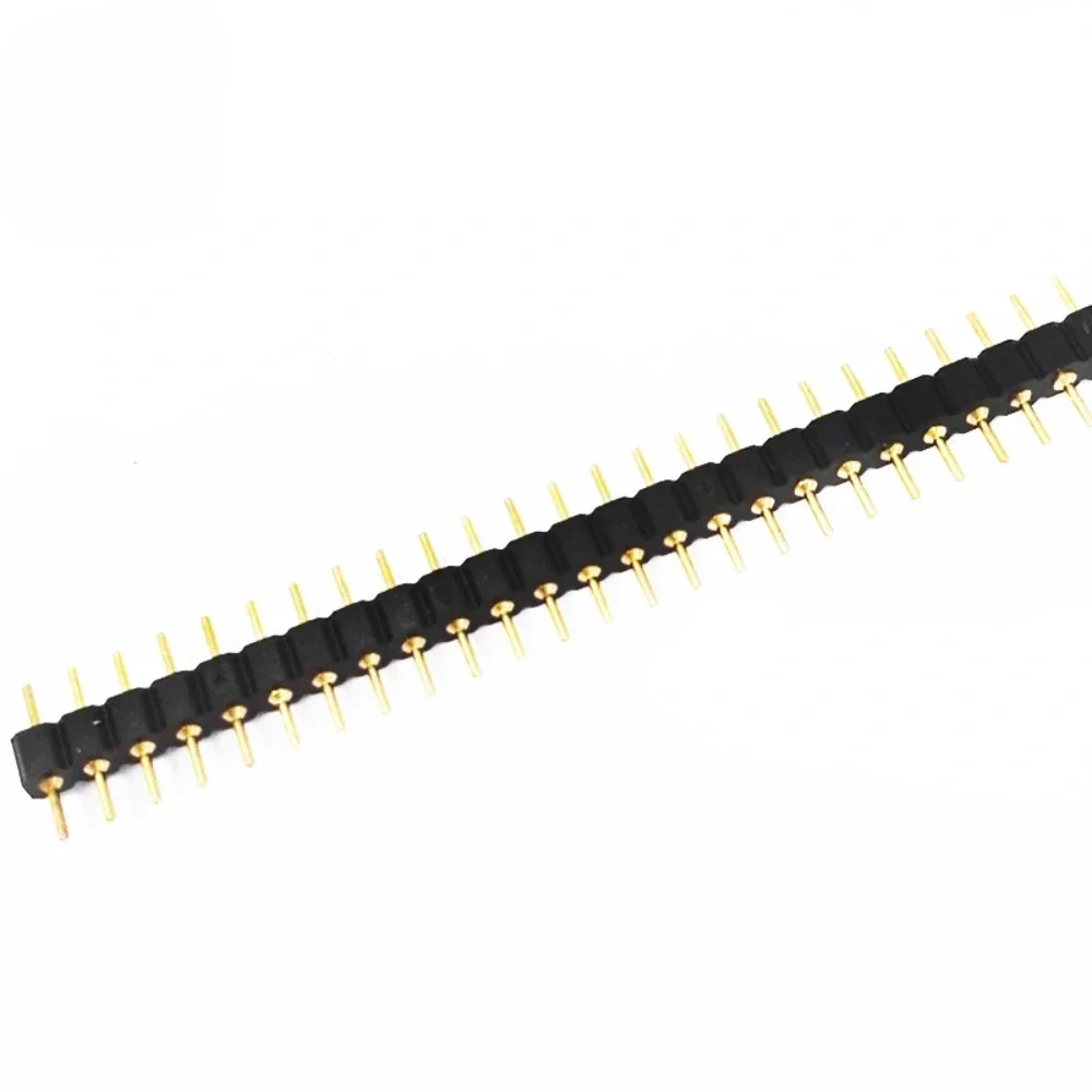 1x40P 1.27mm 2.0mm 2.54mm Round Hole Male Tin Gold Female Pin Header Single Row 0.1\