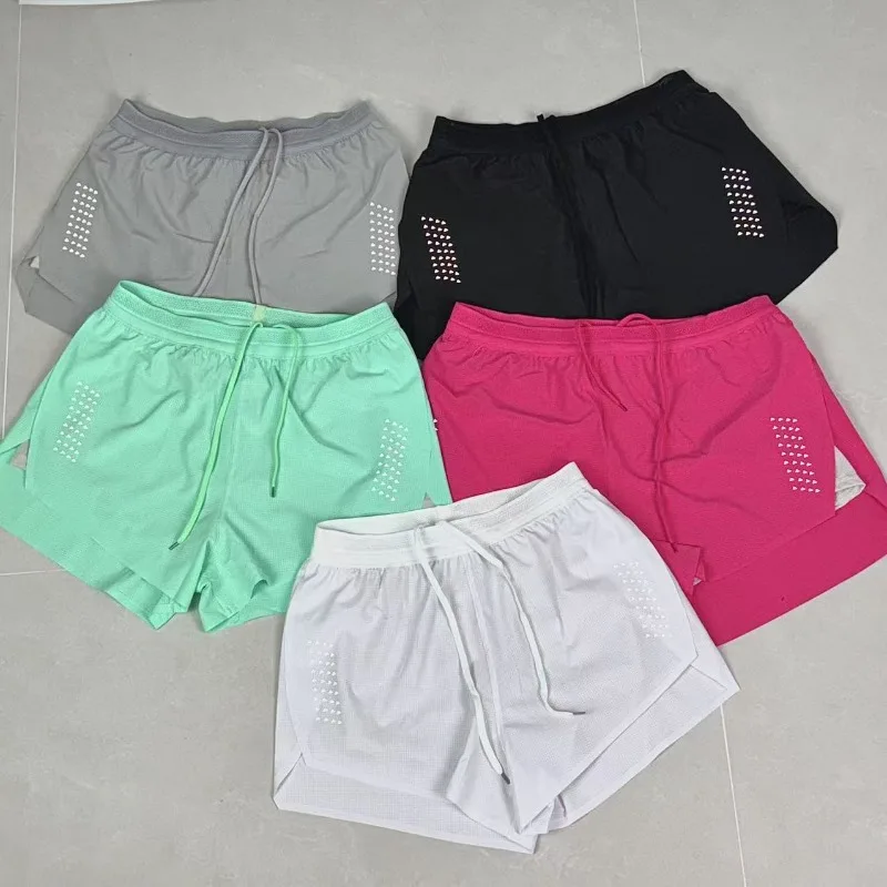 

Beach sports three-point men's and women's marathon running boxer-lined shorts belt bag D3