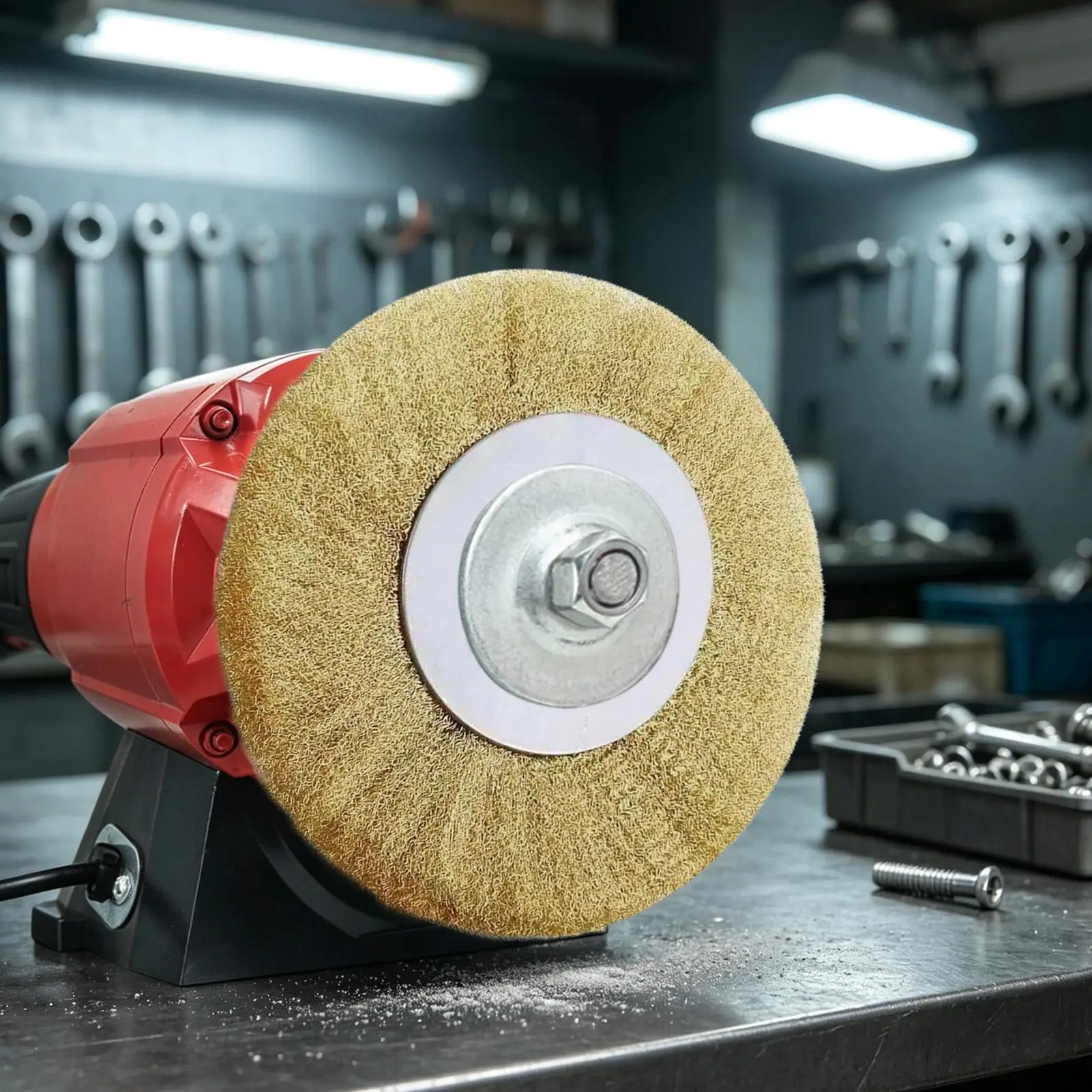 Grinder Wire Wheel 8 Inch Crimped Metal Polishing Power Tool Angle Grinder Wire Brush For Grinding Deburring Welding Woodworking
