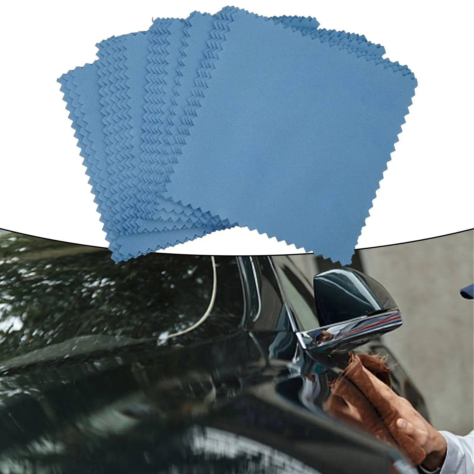 Coating Lint-Free Microfiber Cleaning Cloths Ceramic Car Glass Blue Soft Shed-less Automotive Supplies Accessories